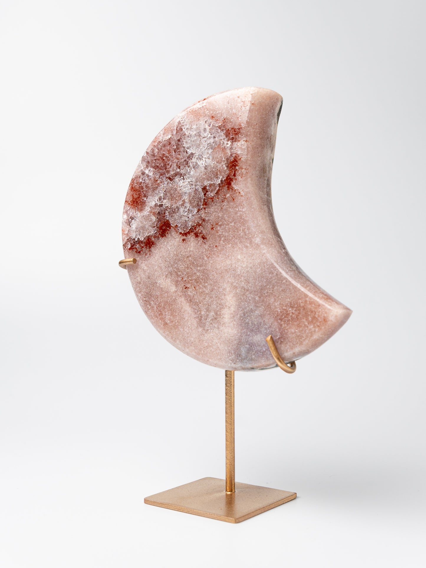 Roze Amethist Maan op Standaard | 04