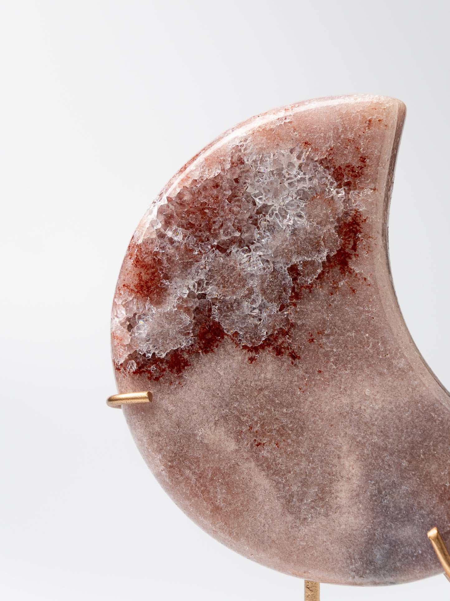 Roze Amethist Maan op Standaard | 04